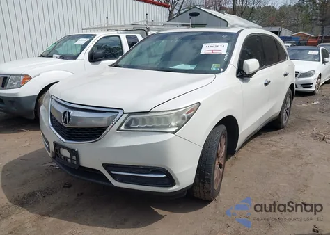 2014 Acura Mdx Technology Pkg W/Entertainment Pkg from USA, damaged, VIN 5FRYD3H66EB003655